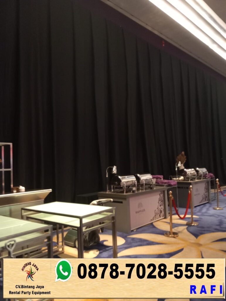 Sewa Tirai Black Curtain Area Jakarta