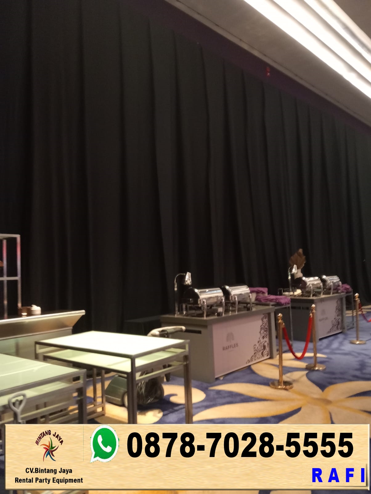 Sewa Tirai Black Curtain Area Jakarta