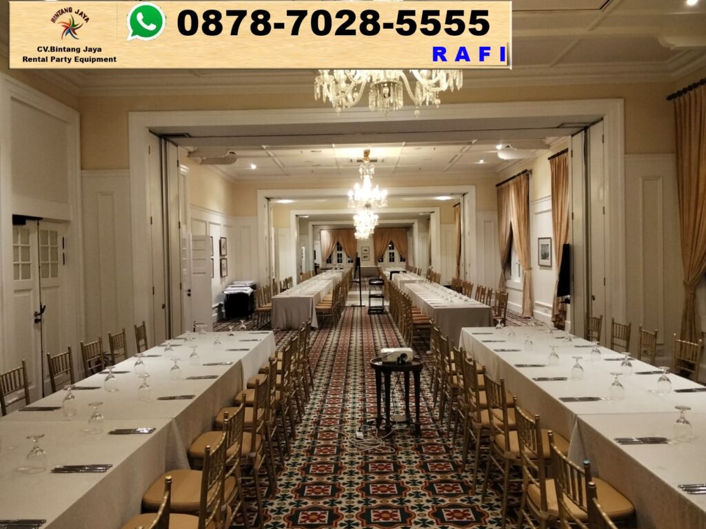 Jasa Sewa Tiffany Kayu Set Meja Panjang Di Jakarta