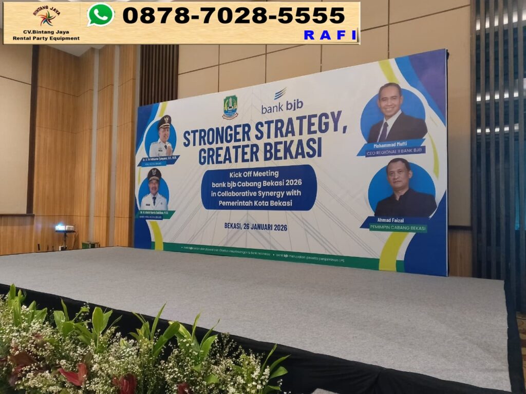 Sewa Panggung Set Backdrop Dan Mini Garden Bunga Segar Jakarta