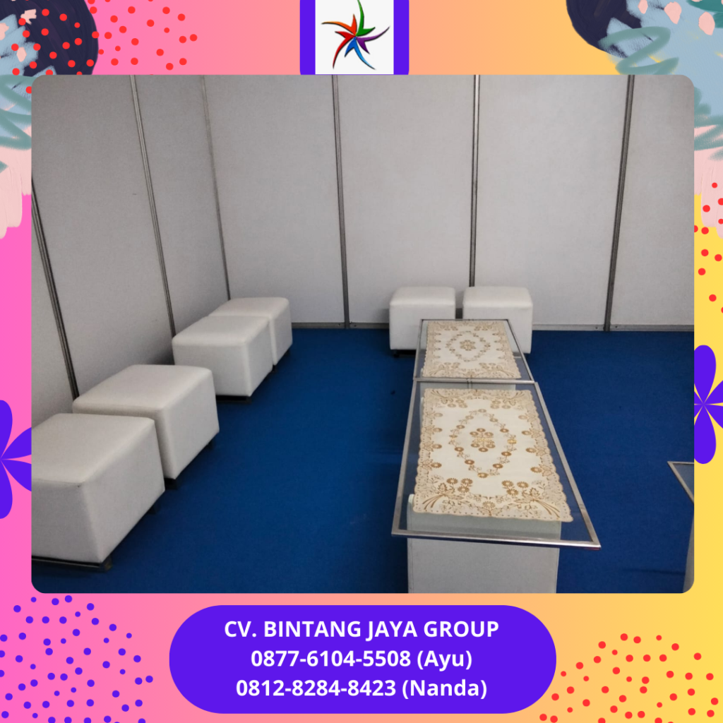 Sewa Sofa Oval,Kursi Susun Cover Putih,Meja Kaca VIP Jakarta