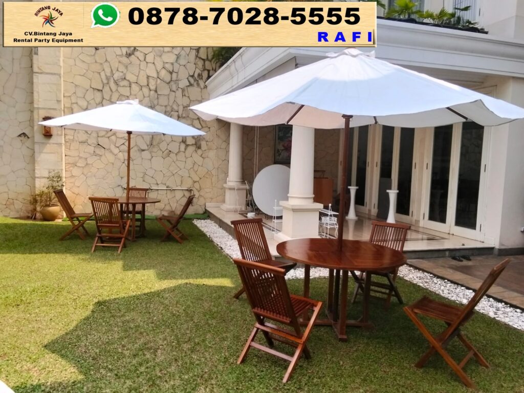 Paket Sewa Meja Kursi Dan Tenda Parasol Event Di Cibubur