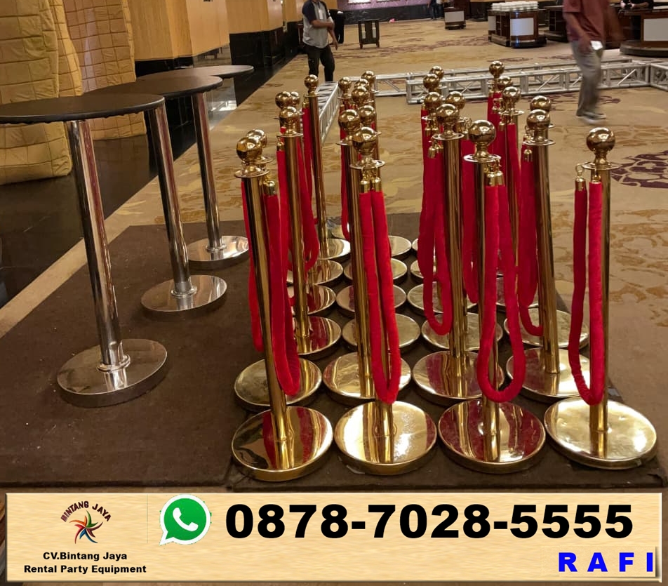 Pusat Sewa Tiang Pembatas Antri Standar Dan VIP Jakarta