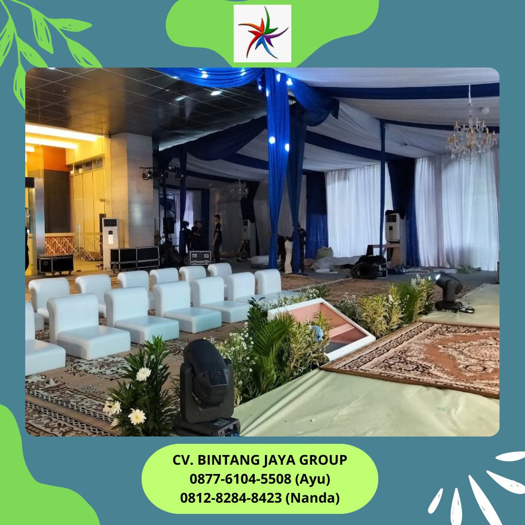 Sewa Karpet Permadani, Sofa Lesehan, Meja IBM Event Menara PNM Jakarta