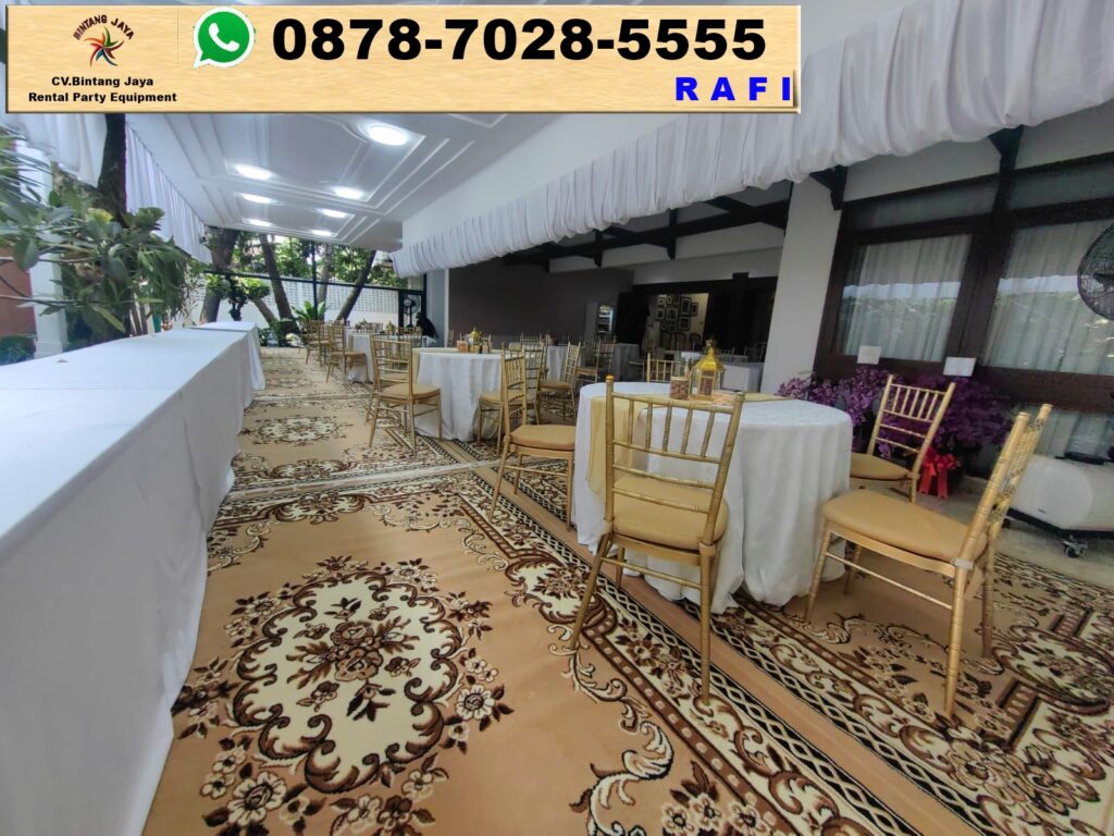 Sewa Kursi VIP Tiffany Gold Dan Round Table Jakarta