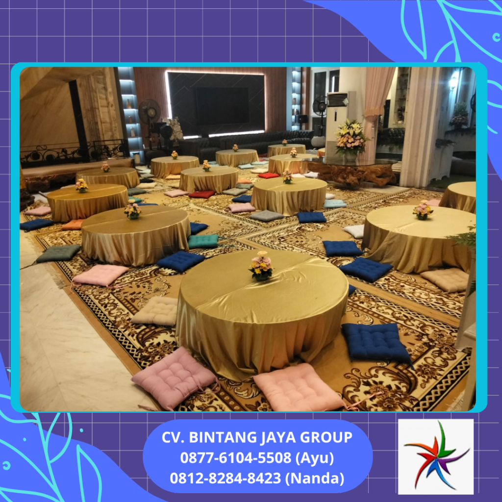 Sewa Meja Lesehan, Karpet Dan Bantal Lesehan Cikarang