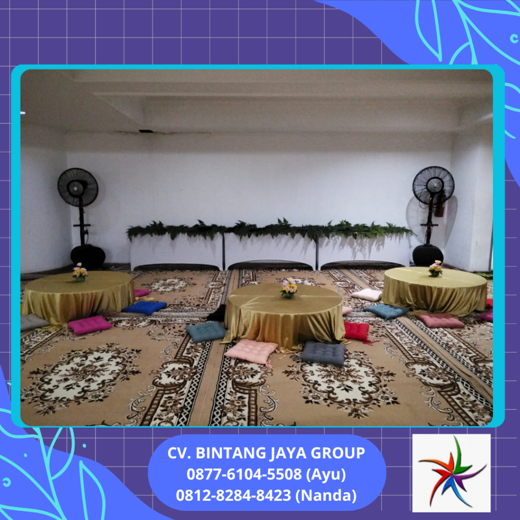 Sewa Meja Lesehan, Karpet Dan Bantal Lesehan Cikarang