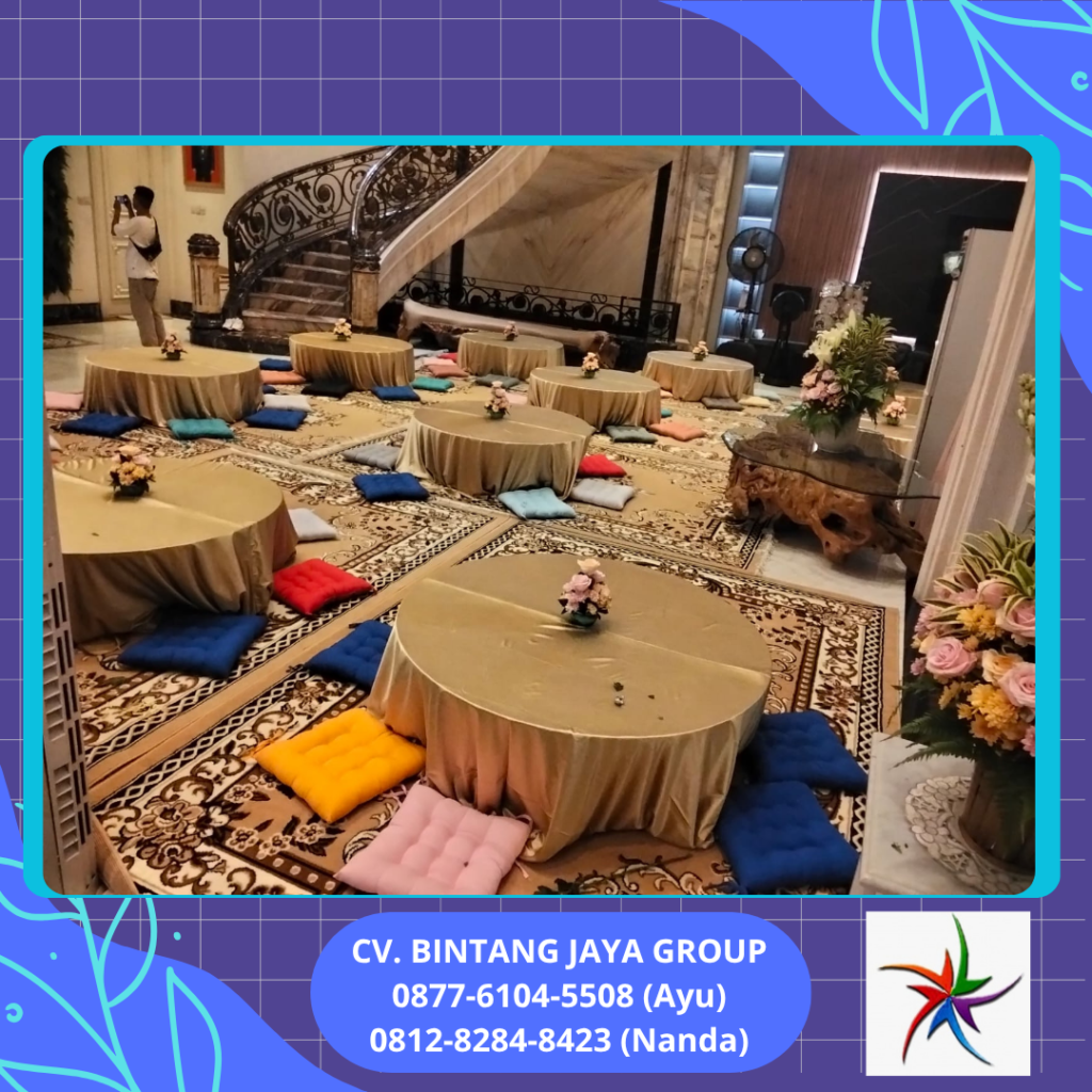 Sewa Meja Lesehan, Karpet Dan Bantal Lesehan Cikarang