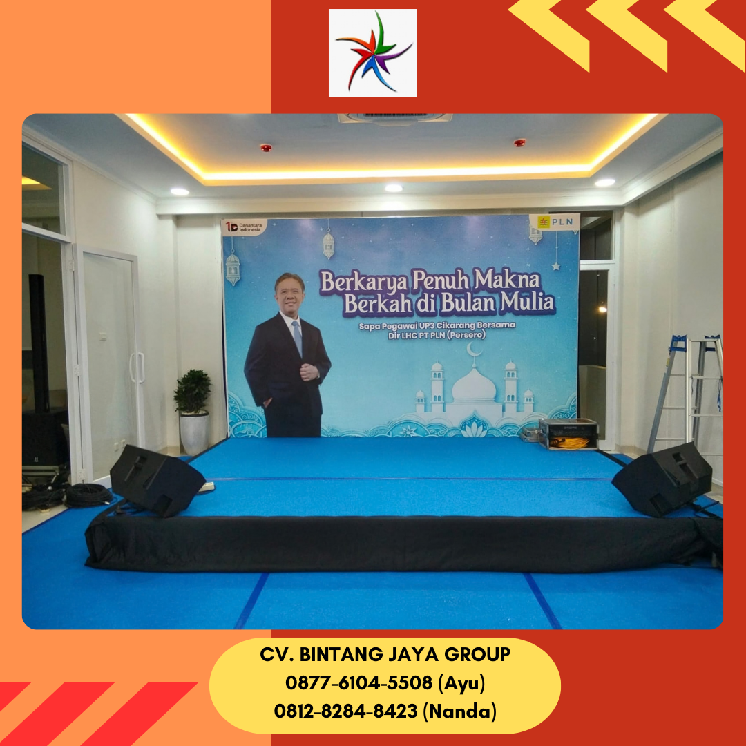Sewa Meja, Panggung, Backdrop Cikarang