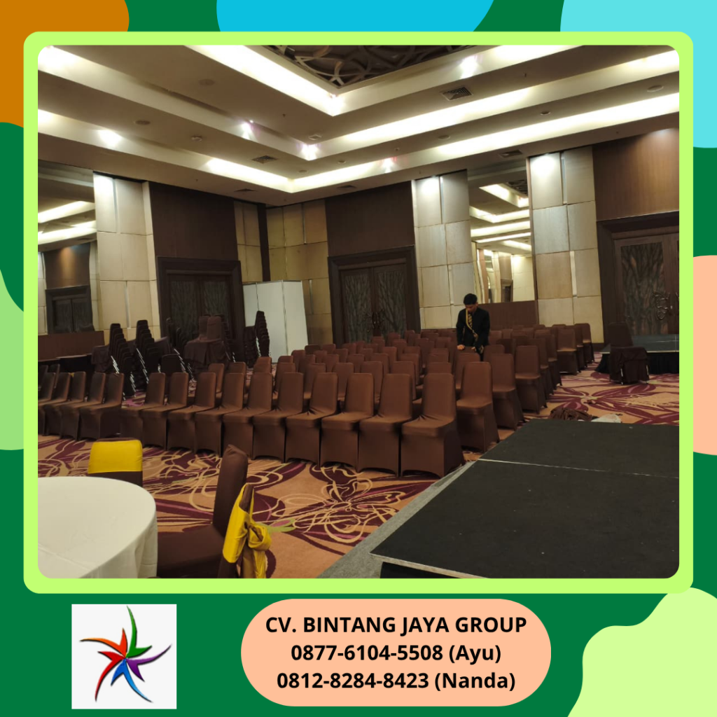 Jasa Sewa Kursi Cover Ketat Cokelat Jakarta