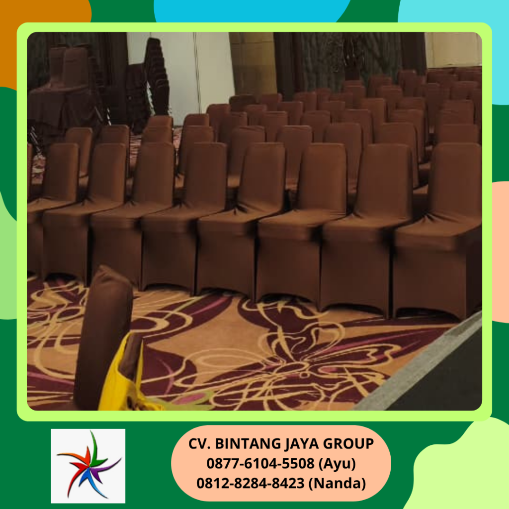 Jasa Sewa Kursi Cover Ketat Cokelat Jakarta