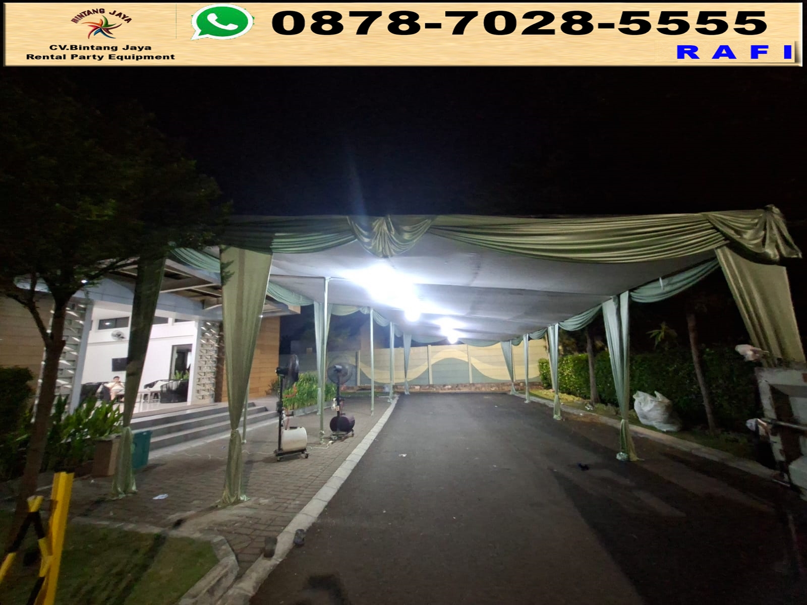 Jasa Sewa Tenda Plafon Aneka Warna Poni Area Jakarta