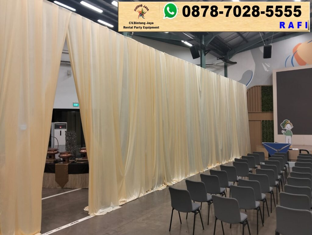 Jasa Sewa Tirai Putih Event Di Pondok Indah