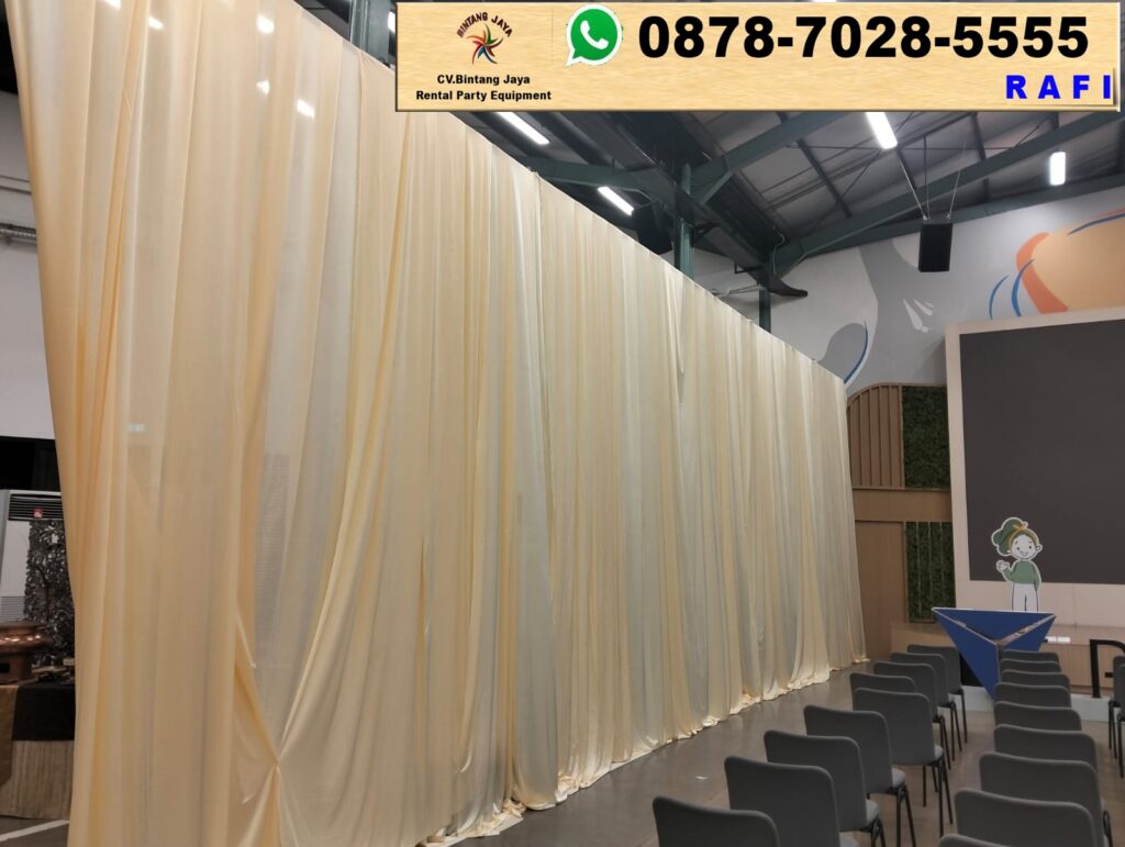 Jasa Sewa Tirai Putih Event Di Pondok Indah