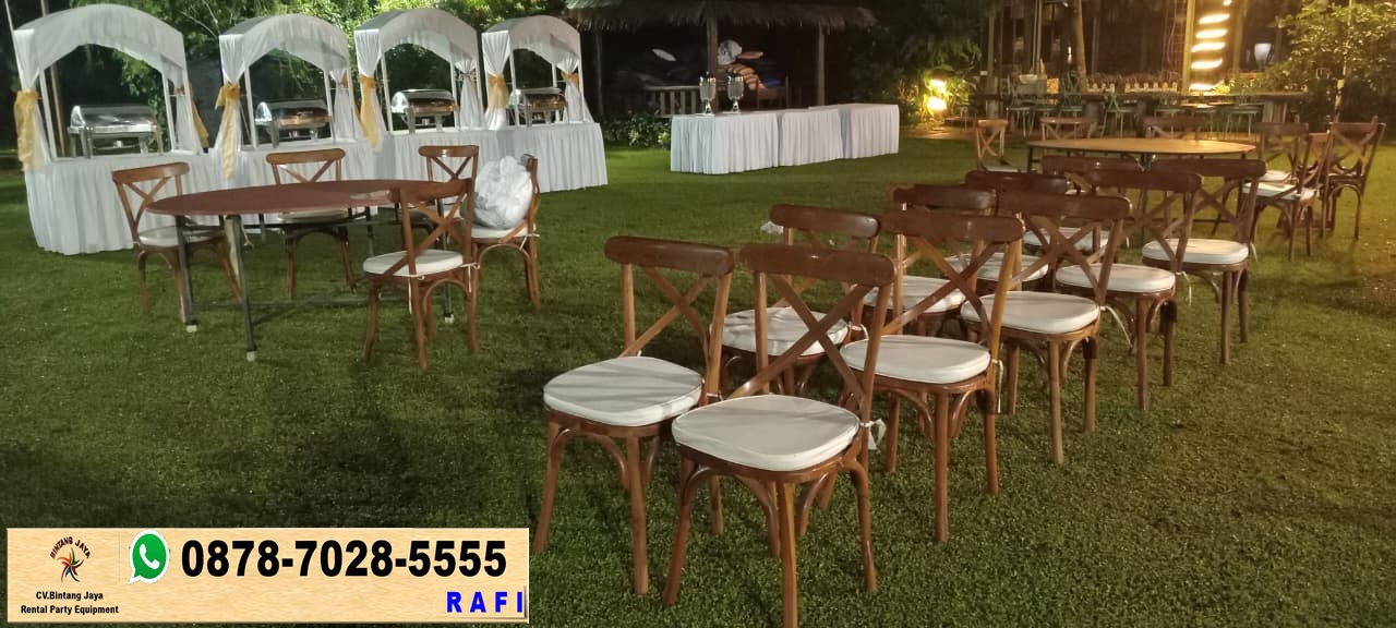 Paket Sewa Kursi Kayu Dan Meja Kotak Event Di Cibubur