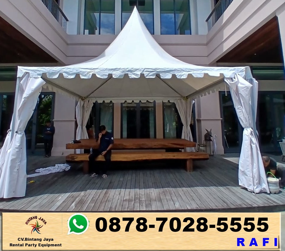 Rental Tenda Kerucut Type Sarnafil Putih Bogor