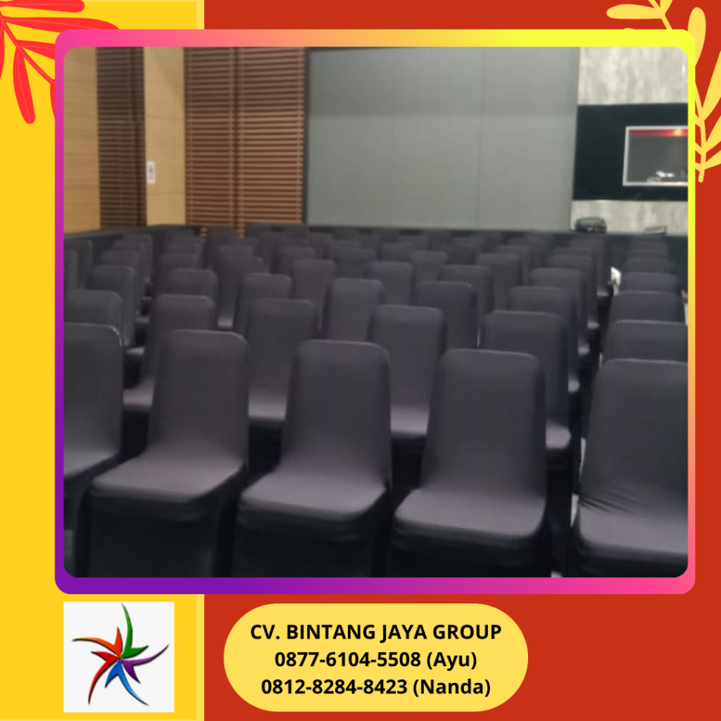 Sewa Kursi Event Full Cover Hitam Event HI Jakarta