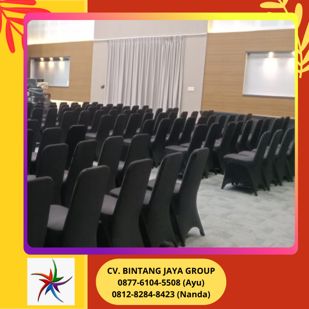 Sewa Kursi Event Full Cover Hitam Event HI Jakarta