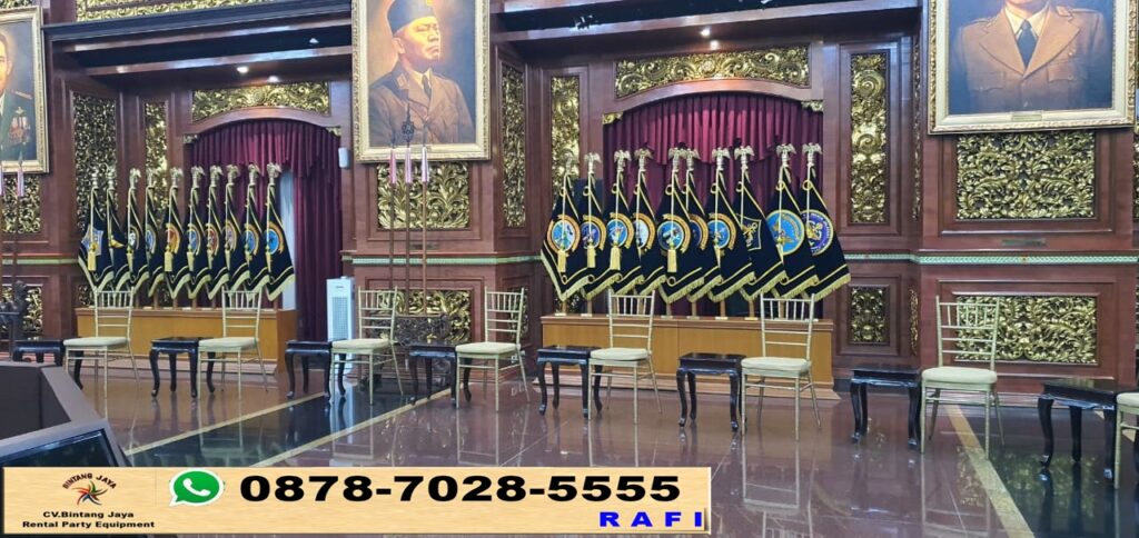 Sewa Kursi Tiffany VIP Gold Kayu Jati Bogor