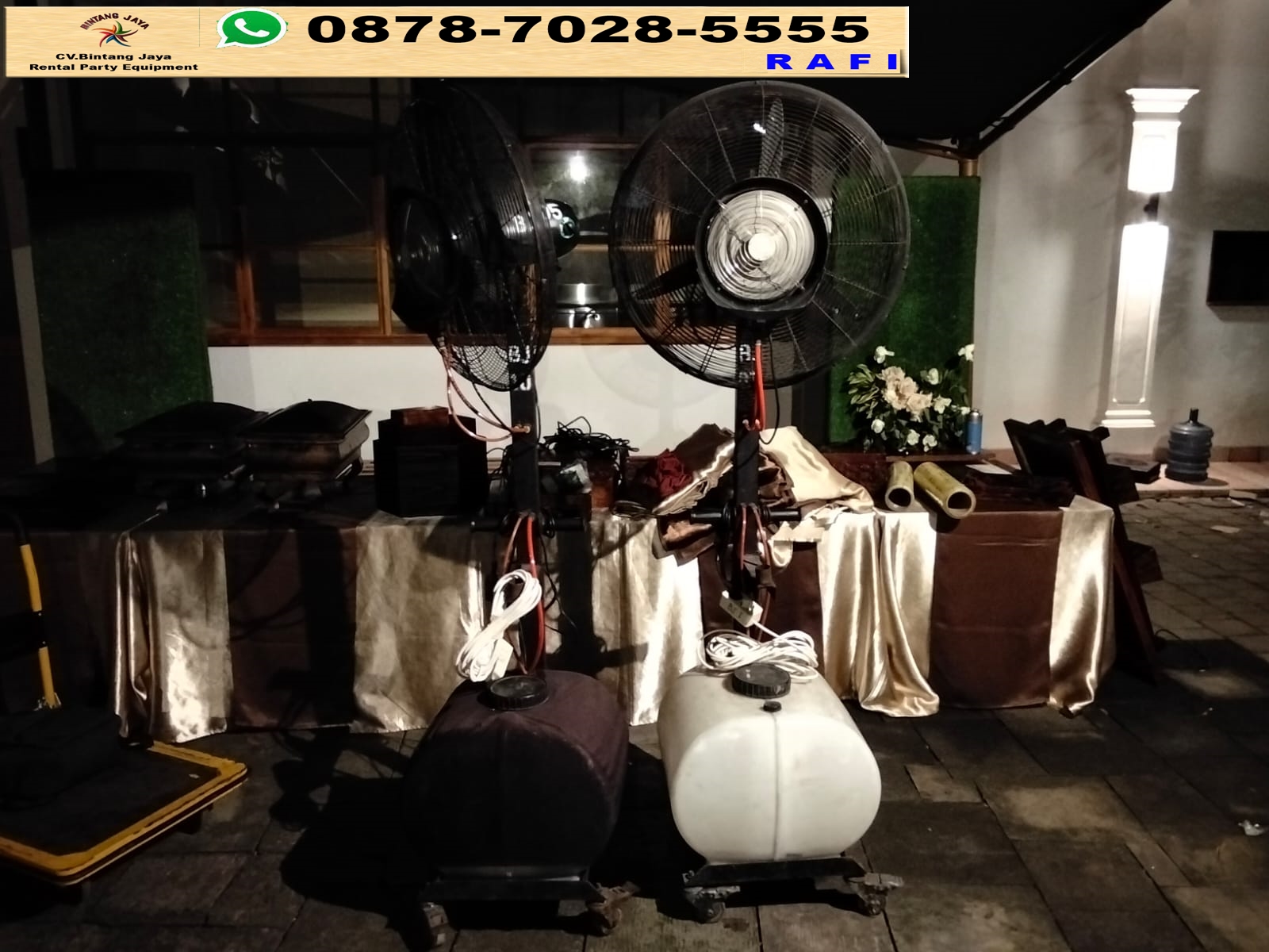 Sewa Misty Fan Uap Air Sejuk Area Cikini Jakpus