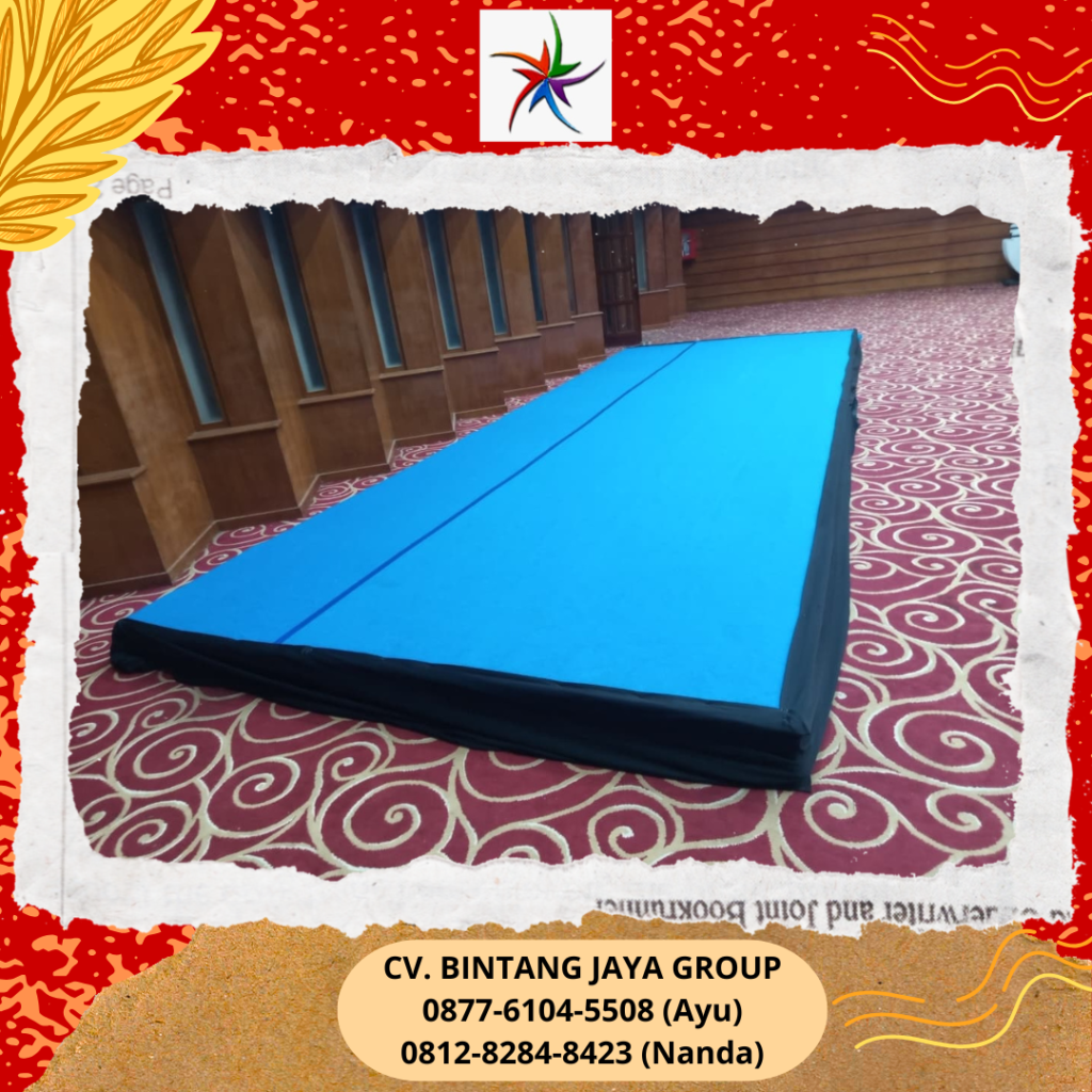 Sewa Panggung Indoor Cover Karpet Biru Jakarta