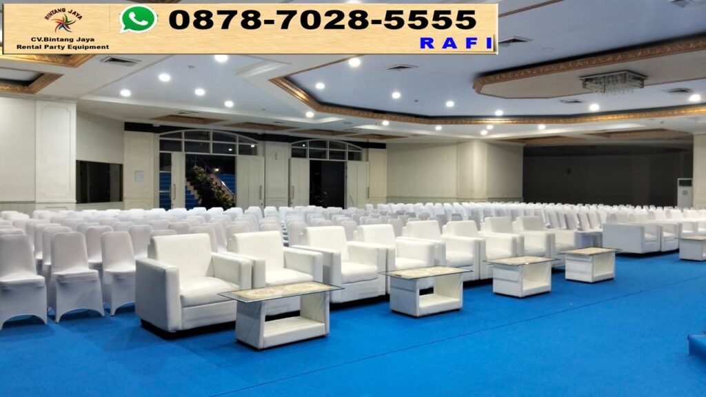 Sewa Sofa Kotak Dan Futura Serta Karpet Event Di Wisma Mennpora