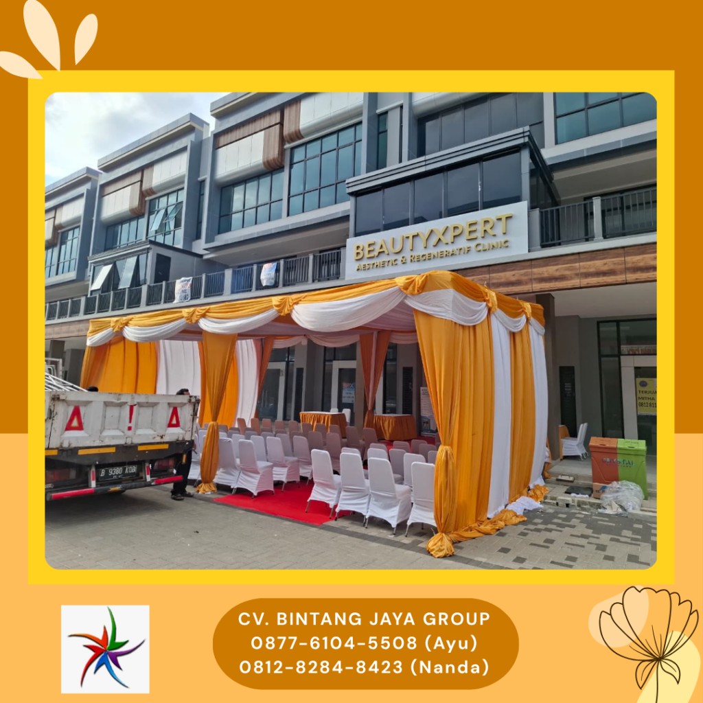 Sewa Tenda Lengkap,Karpet,Kursi,Meja Area Summarecon Bekasi Barat