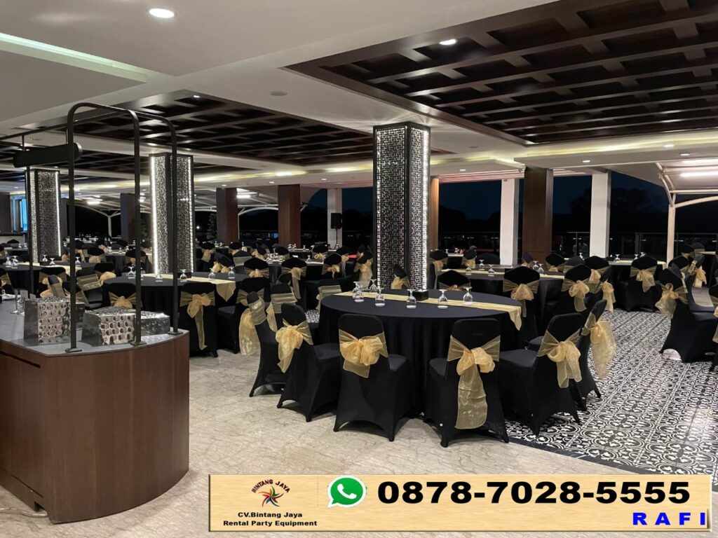 Vendor Sewa Round Table Cover Hitam Event Di Grand Mercuri Kemayoran