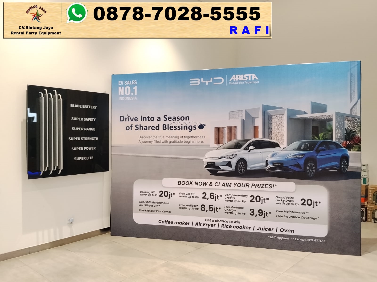 Jasa Sewa Backdrop Event BYD Sentul Daan Mogot
