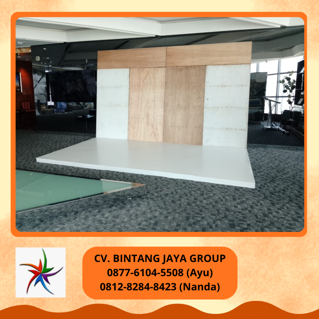 Rental BACKDROP,PANGGUNG MELAMIN,PODIUM Depok