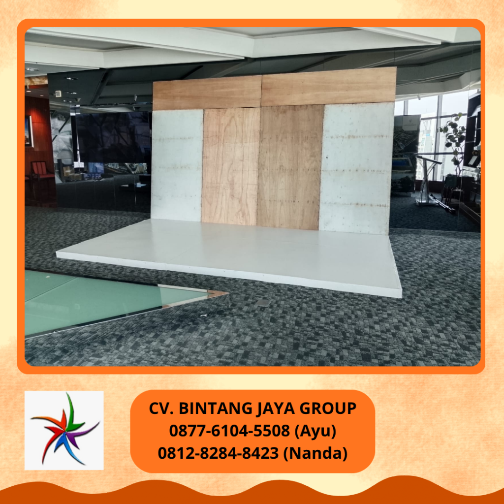 Rental BACKDROP,PANGGUNG MELAMIN,PODIUM Depok