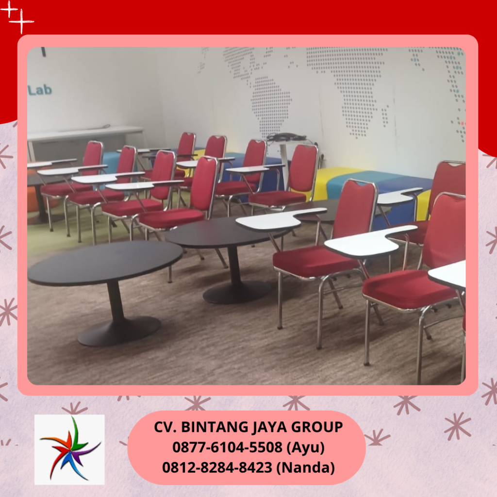Rental Kursi Kuliah Merah Stainless Tangerang Selatan