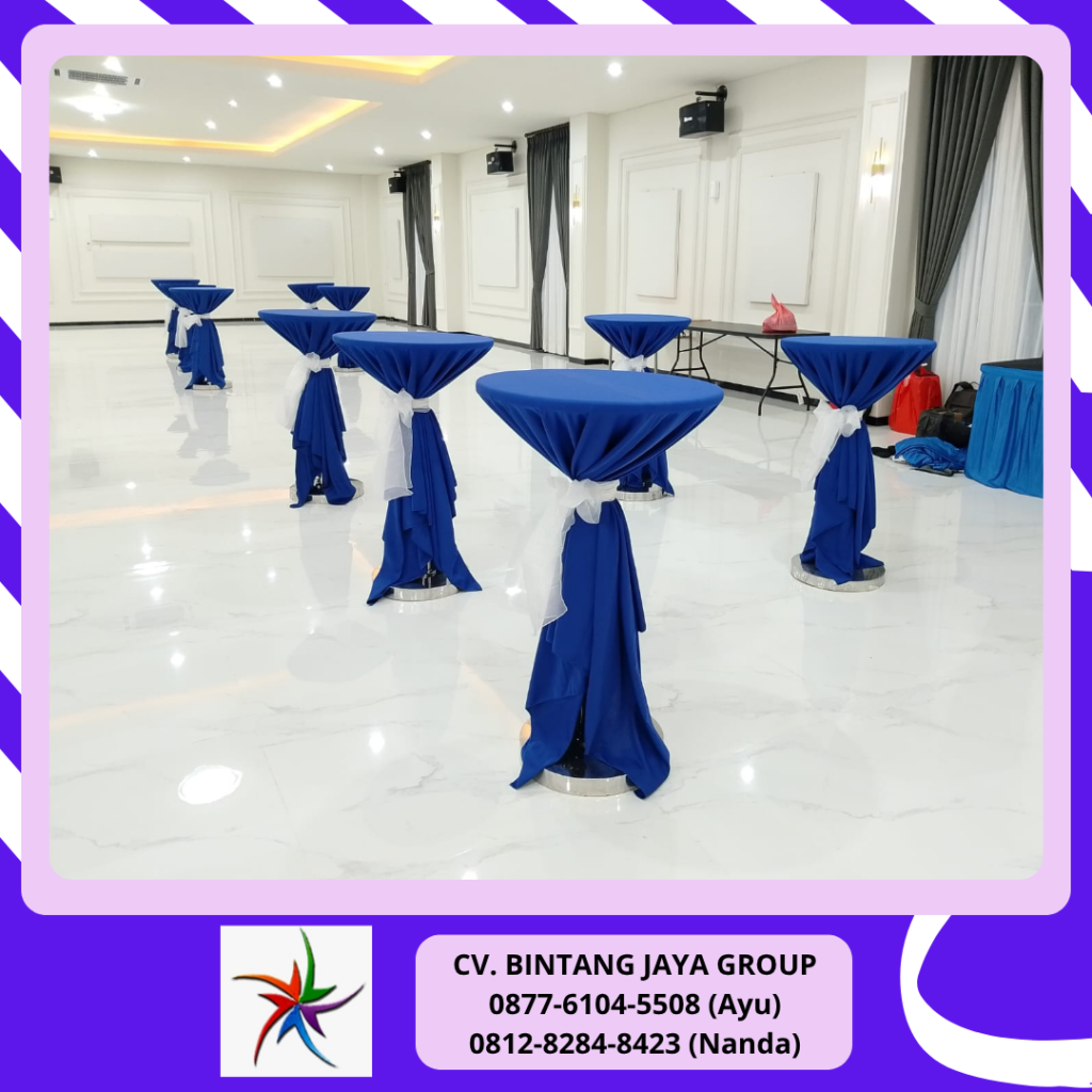 Rental Meja Bar Cover Tebar Tali Pita Jakarta
