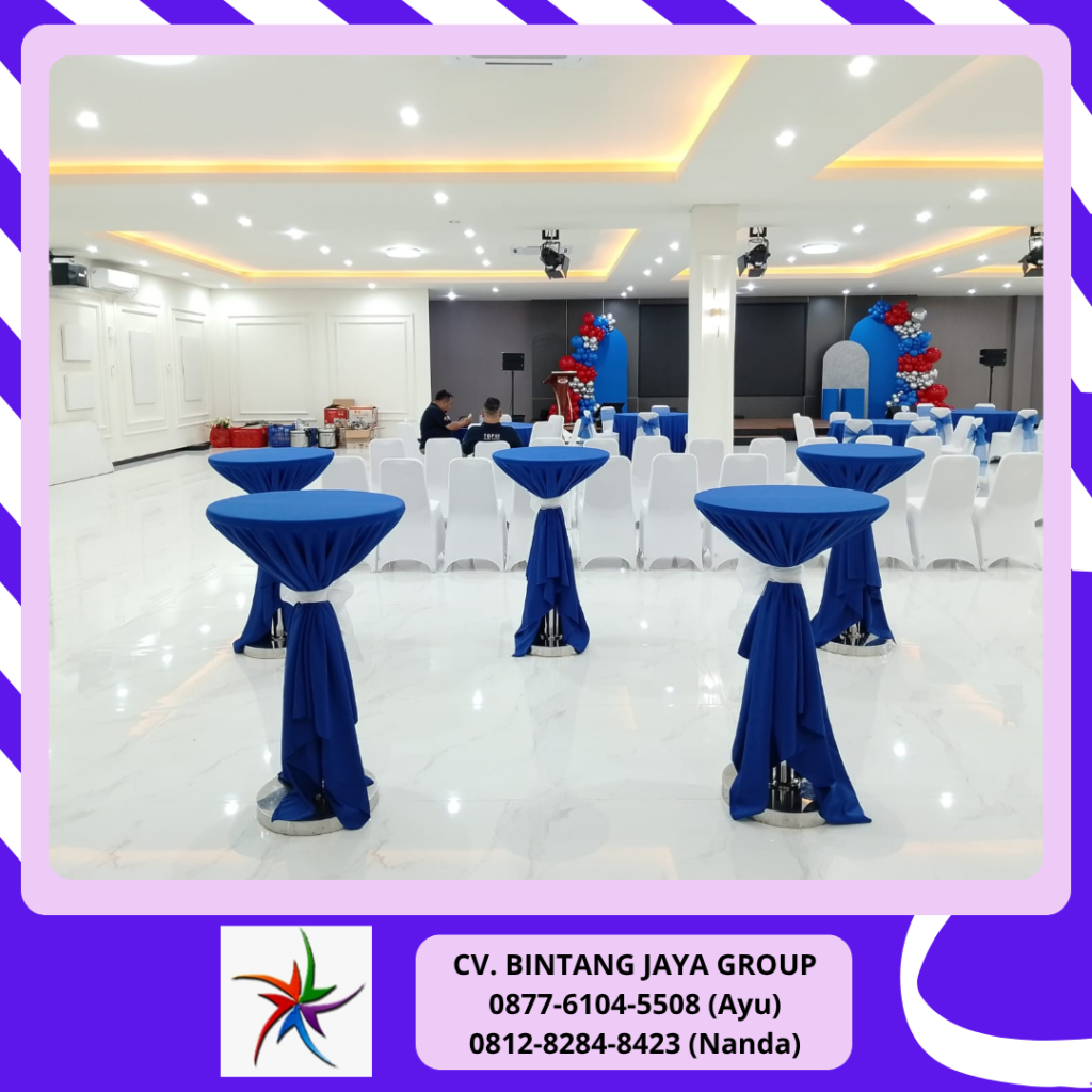 Rental Meja Bar Cover Tebar Tali Pita Jakarta