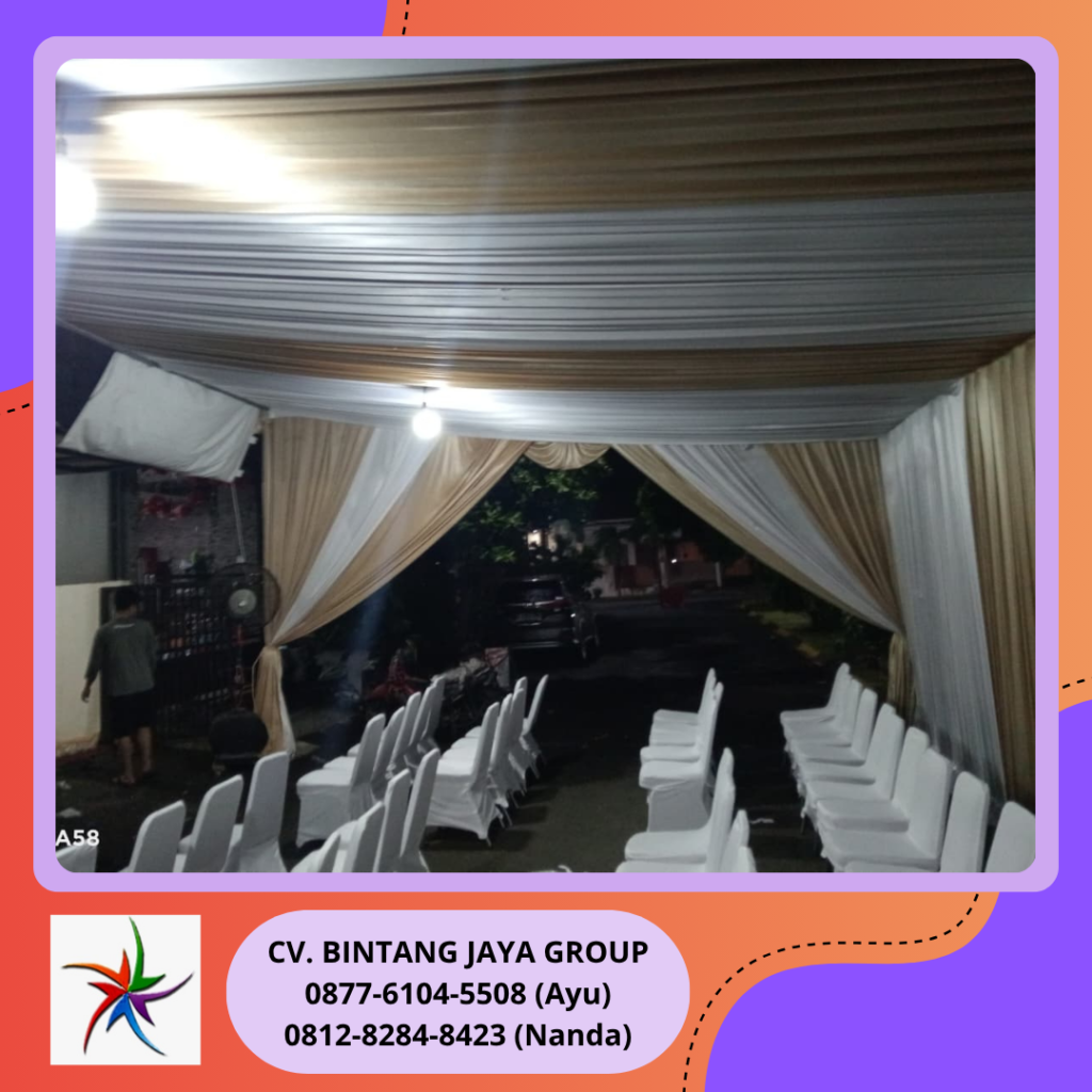 Rental Tenda Serut,Kursi meja,Misty fan Harapan Indah Bekasi