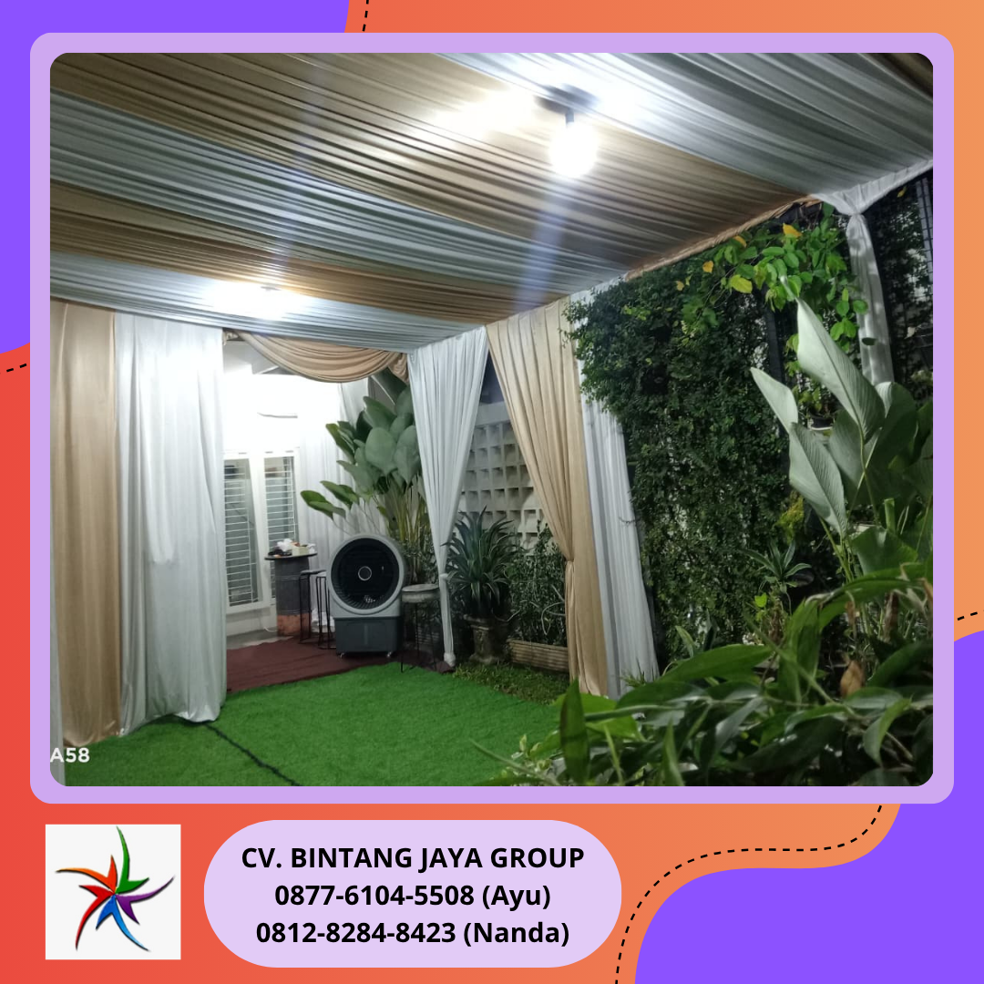 Rental Tenda Serut,Kursi meja,Misty fan Harapan Indah Bekasi