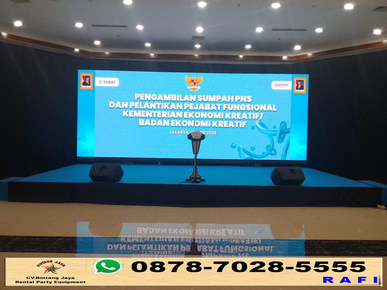 Jasa Sewa Panggung Dan Tirai Hitam Jakarta
