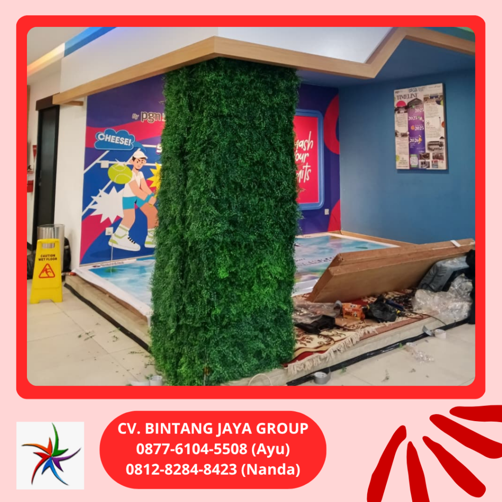 Rental Backdrop Dan Finishing Daun Artifisial Bekasi