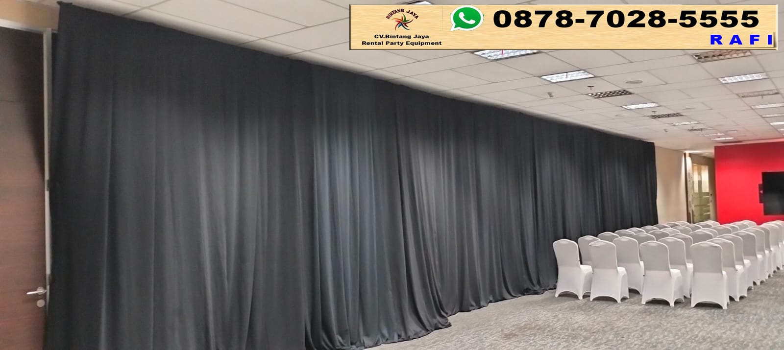 Rental Tirai Hitam Bahan Lotto Jaksel