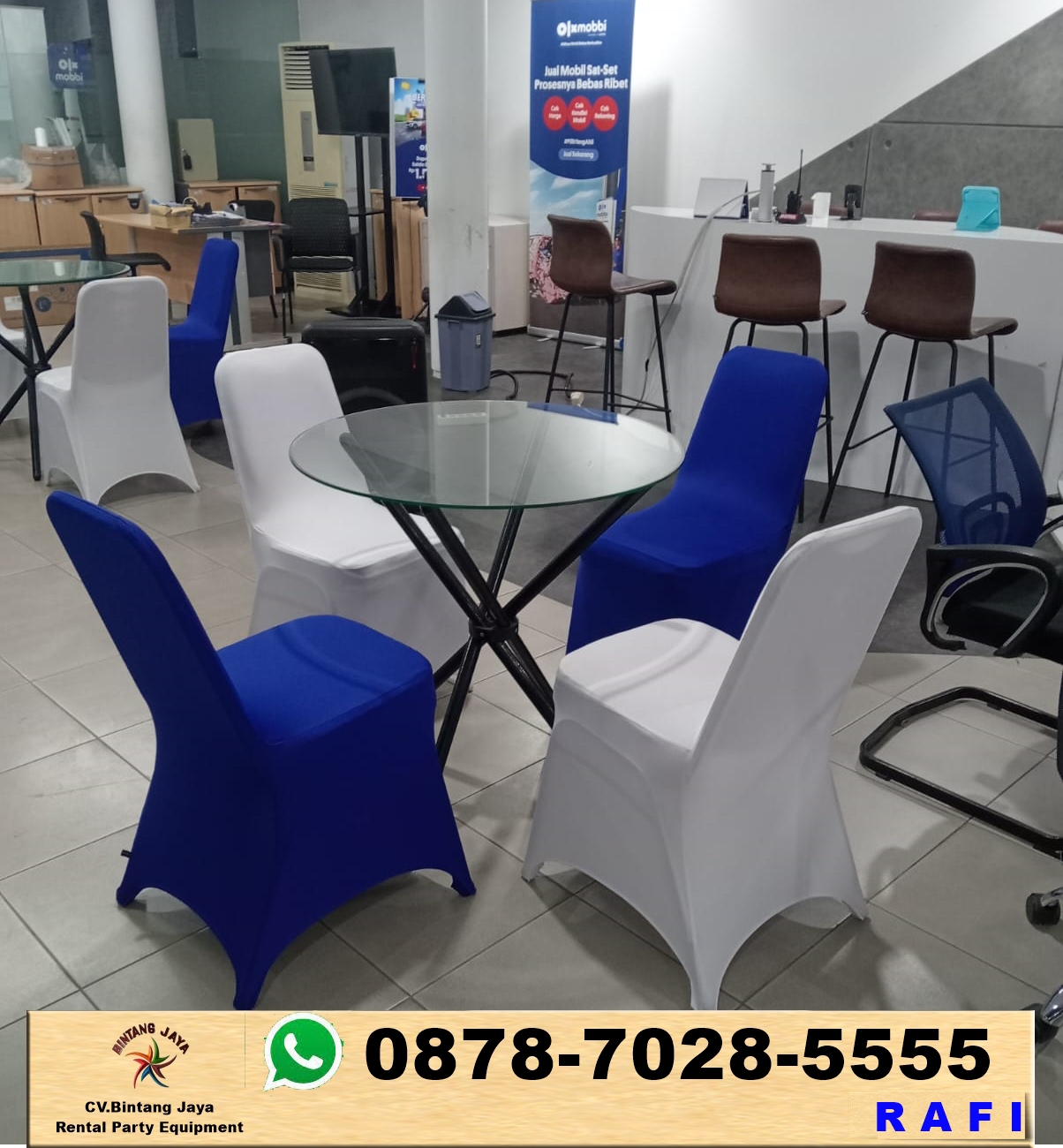 Sewa Meja Dealing Kaca Set Futura Jakarta Pusat
