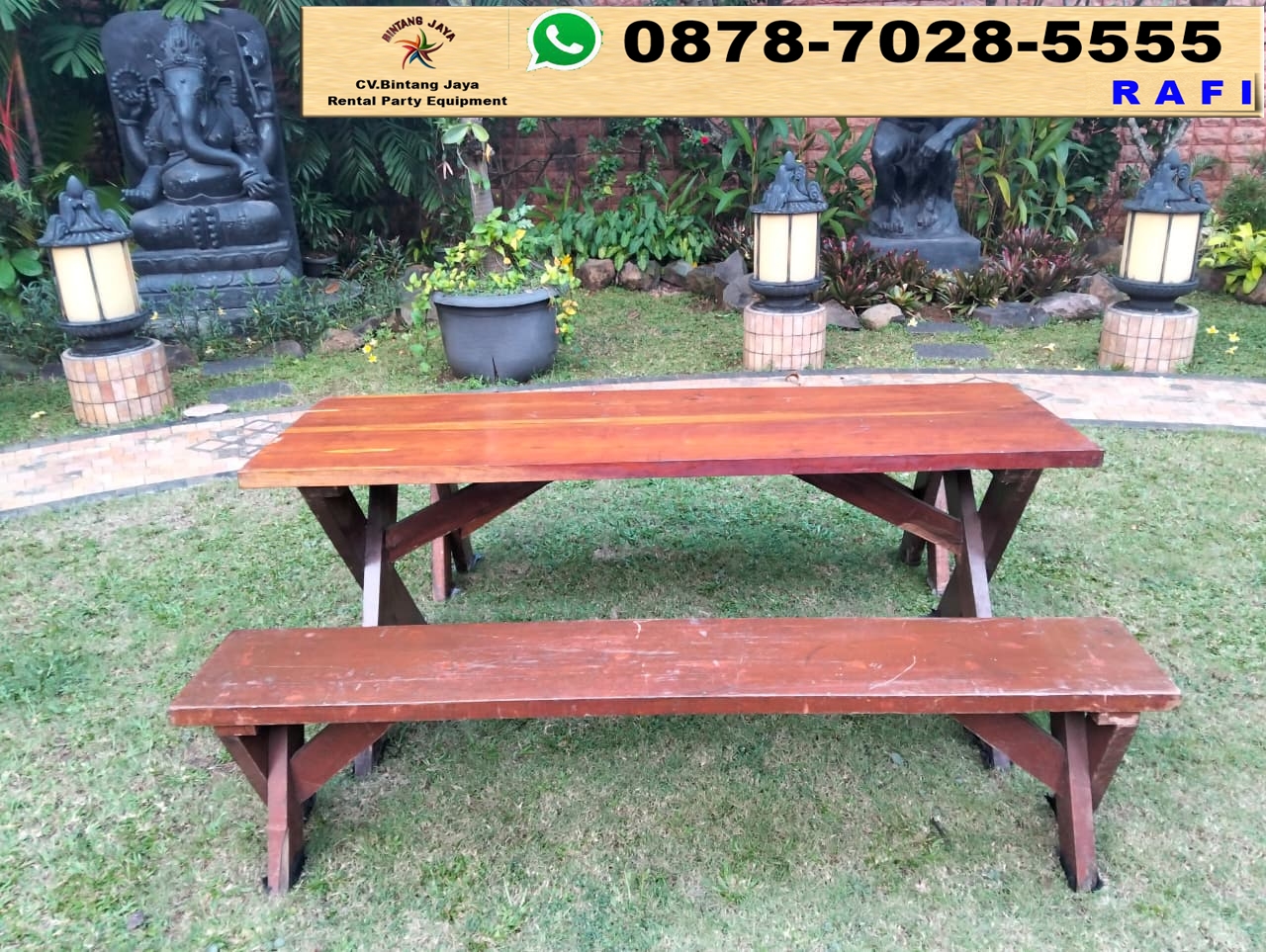 Sewa Meja Kursi Taman Kaki Silang Bogor