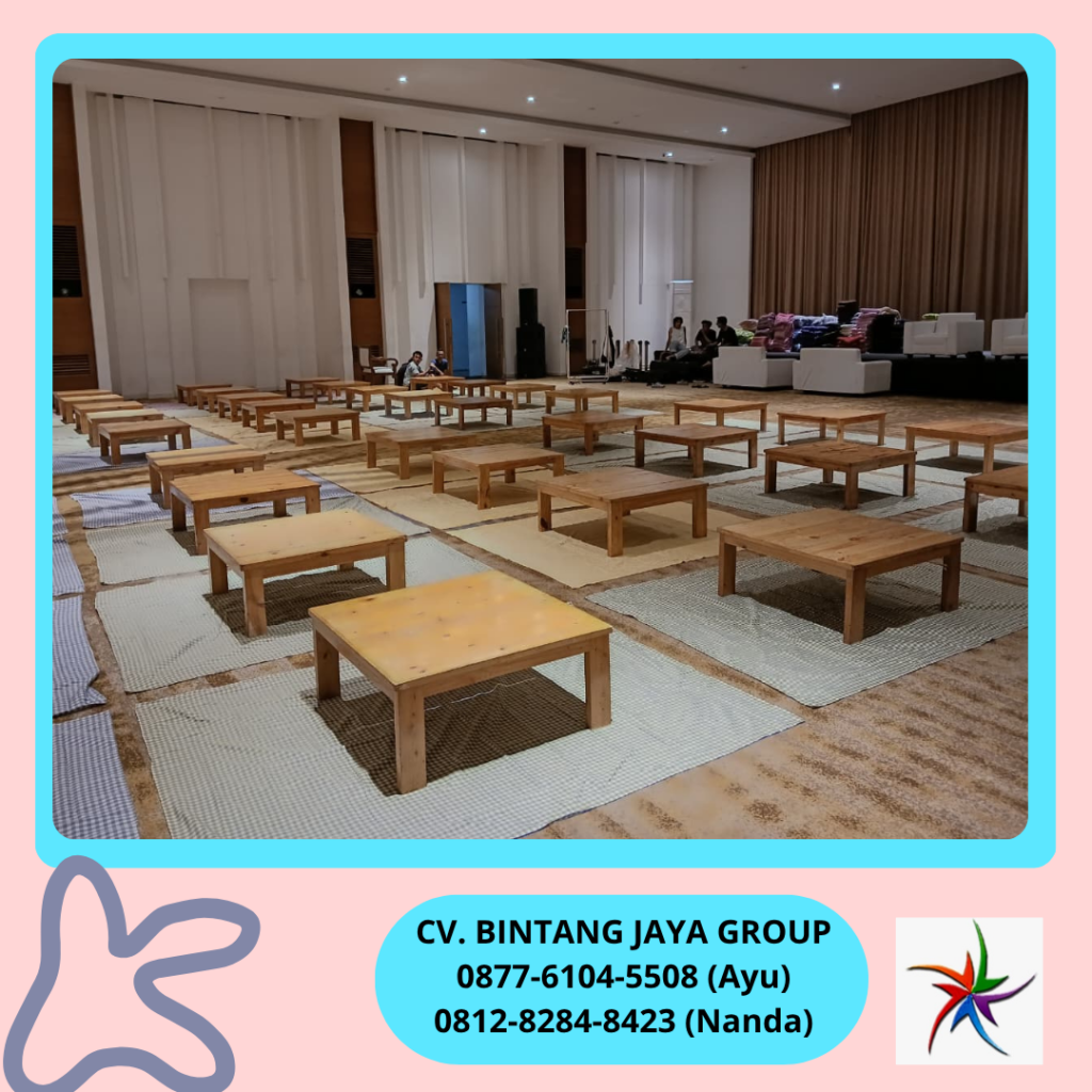 Sewa Meja Lesehan Kotak Area Jakarta