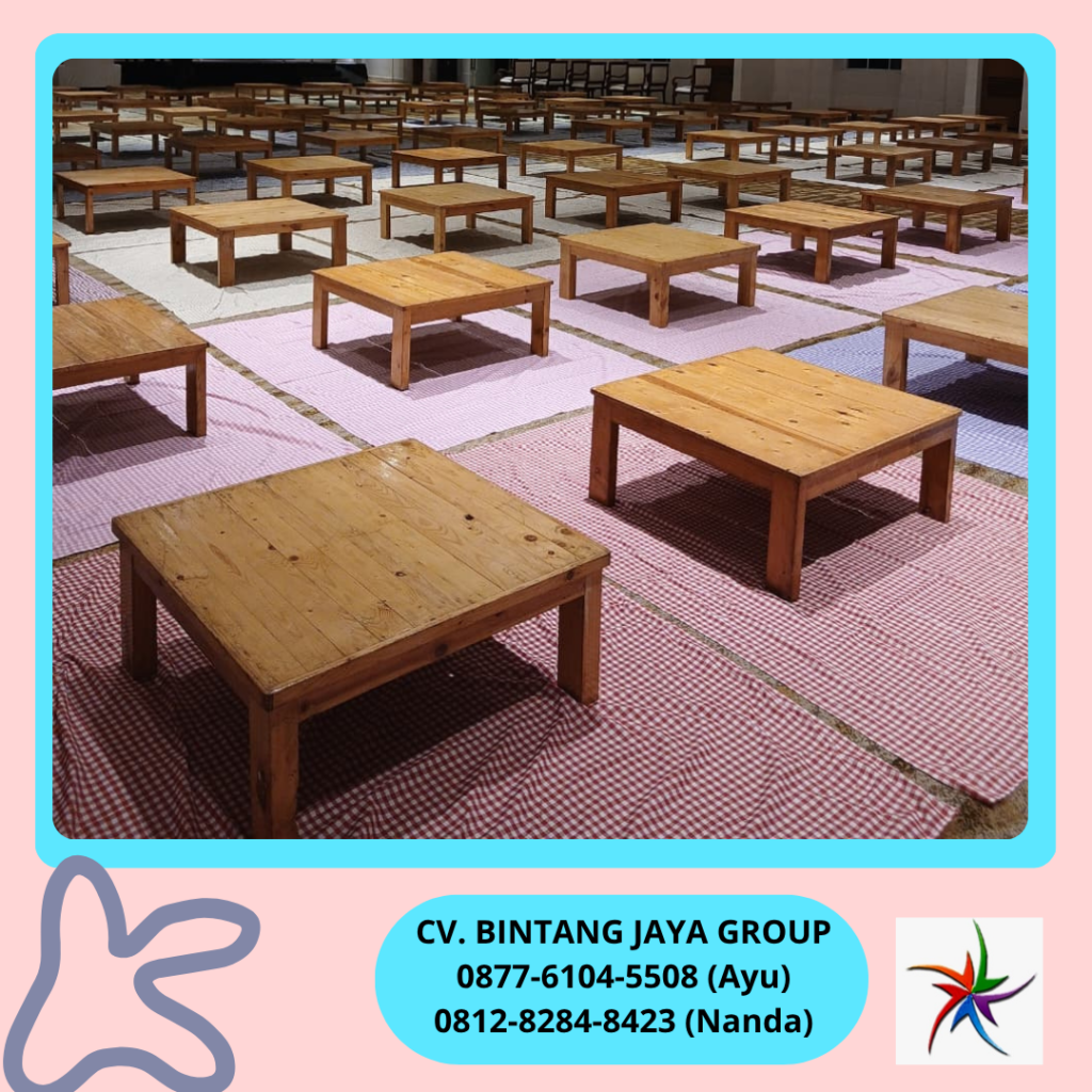 Sewa Meja Lesehan Kotak Area Jakarta