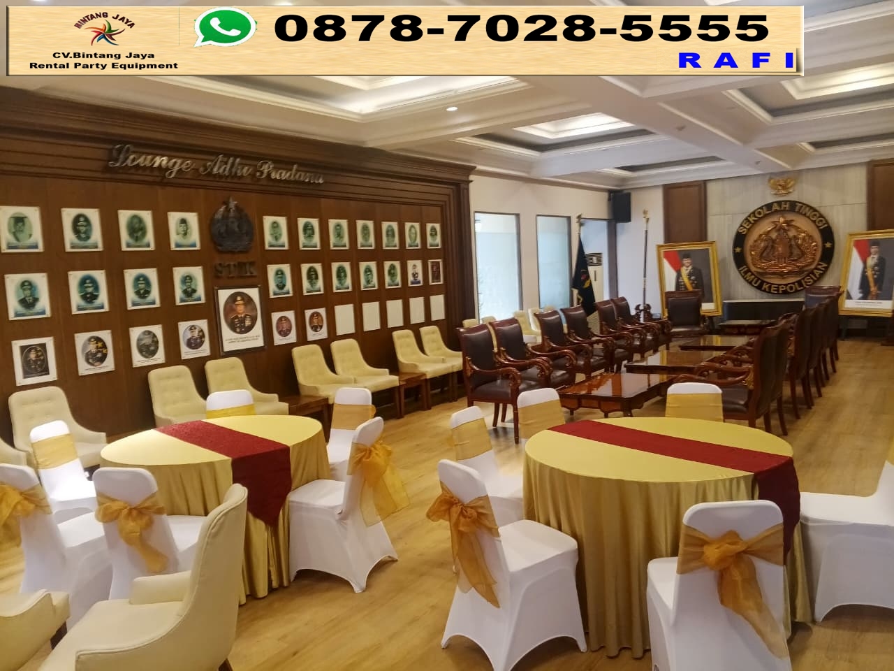 Sewa Meja Round Table Diameter 180cm Area Cikarang