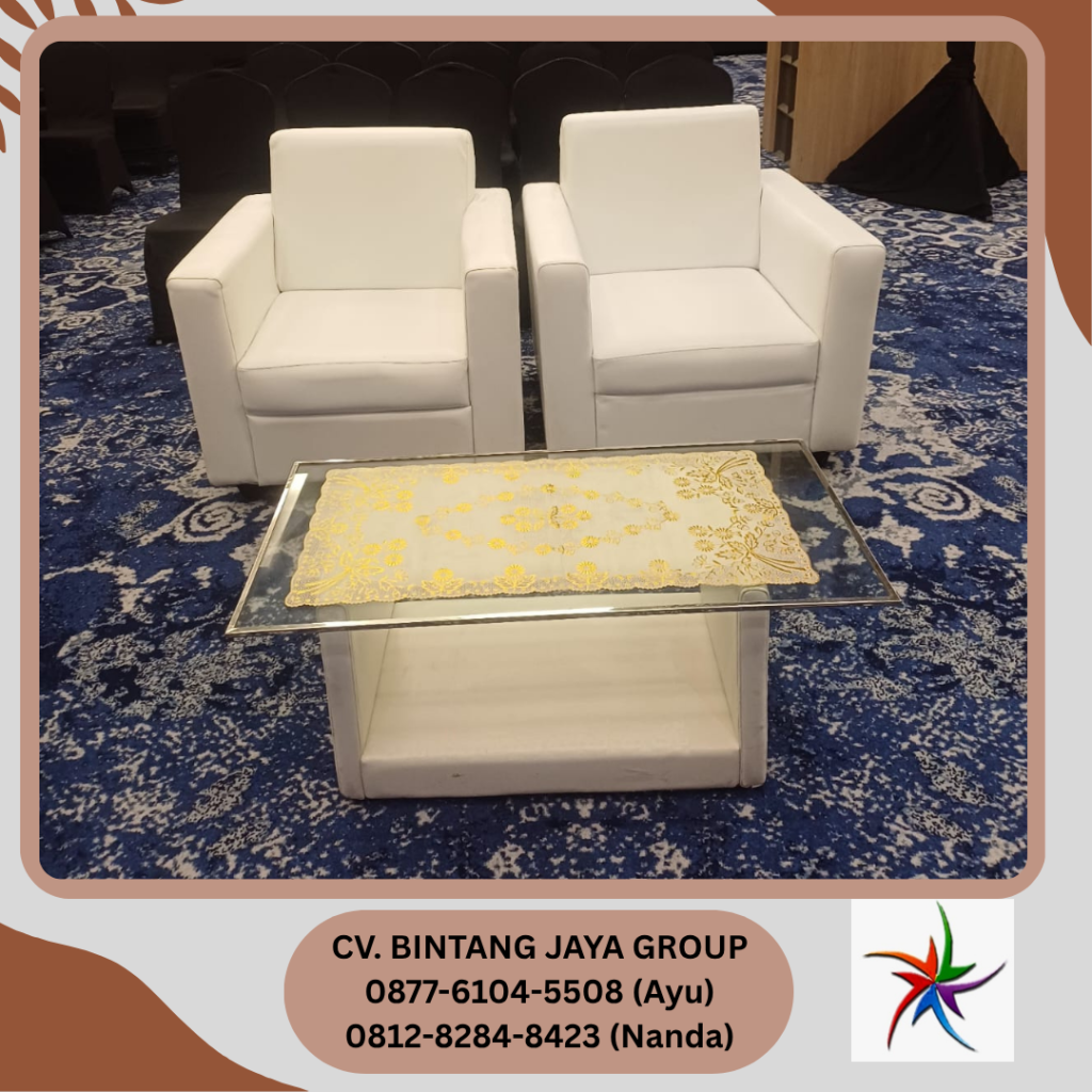 Sewa PODIUM SIRINE PUTIH,Q LINE,SOFA,MEJA KACA Jakarta