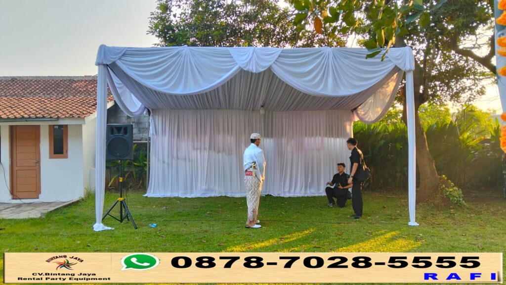 Sewa Tenda Plafon, Tenda Bazar Dan Meja Kotak Set Kursi futura BSD