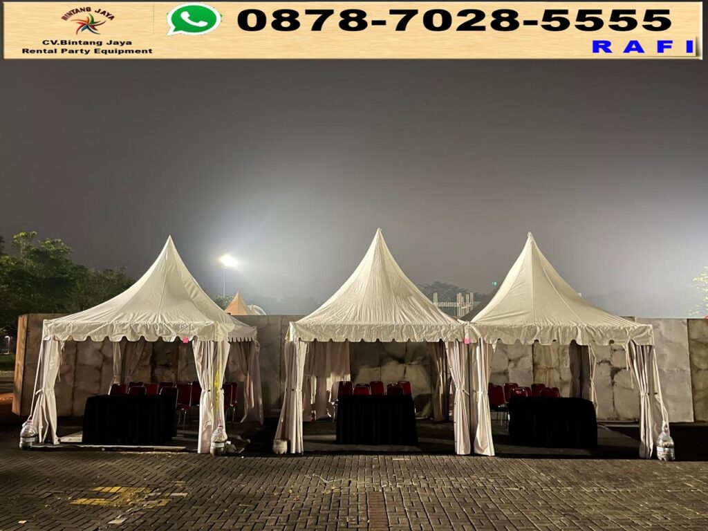 Sewa Tenda Plafon, Tenda Bazar Dan Meja Kotak Set Kursi futura BSD
