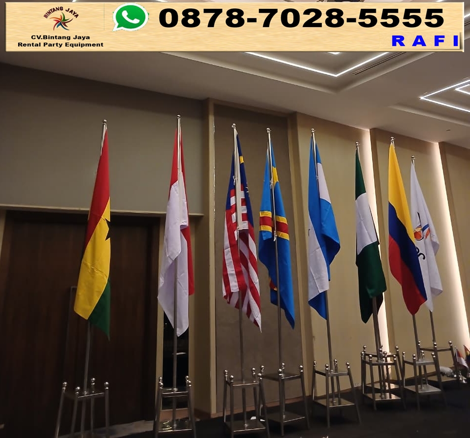 Sewa Tiang Bendera VIP Stainless Bogor