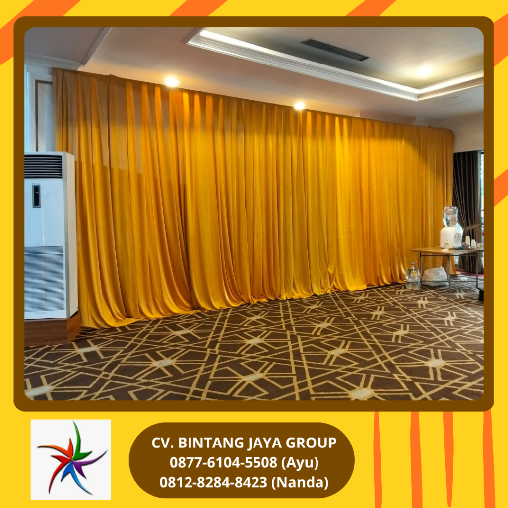 Sewa Tirai Filamin Gold Jakarta