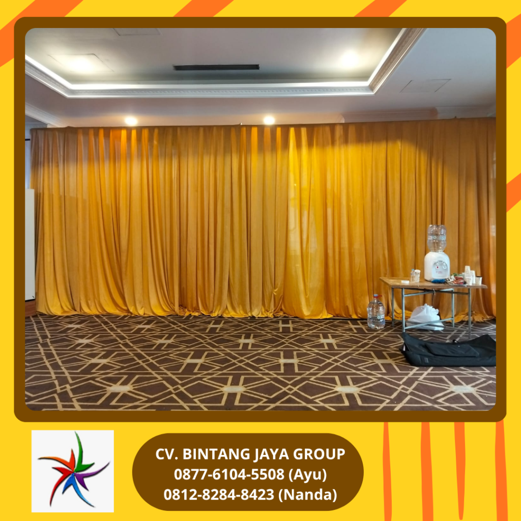 Sewa Tirai Filamin Gold Jakarta